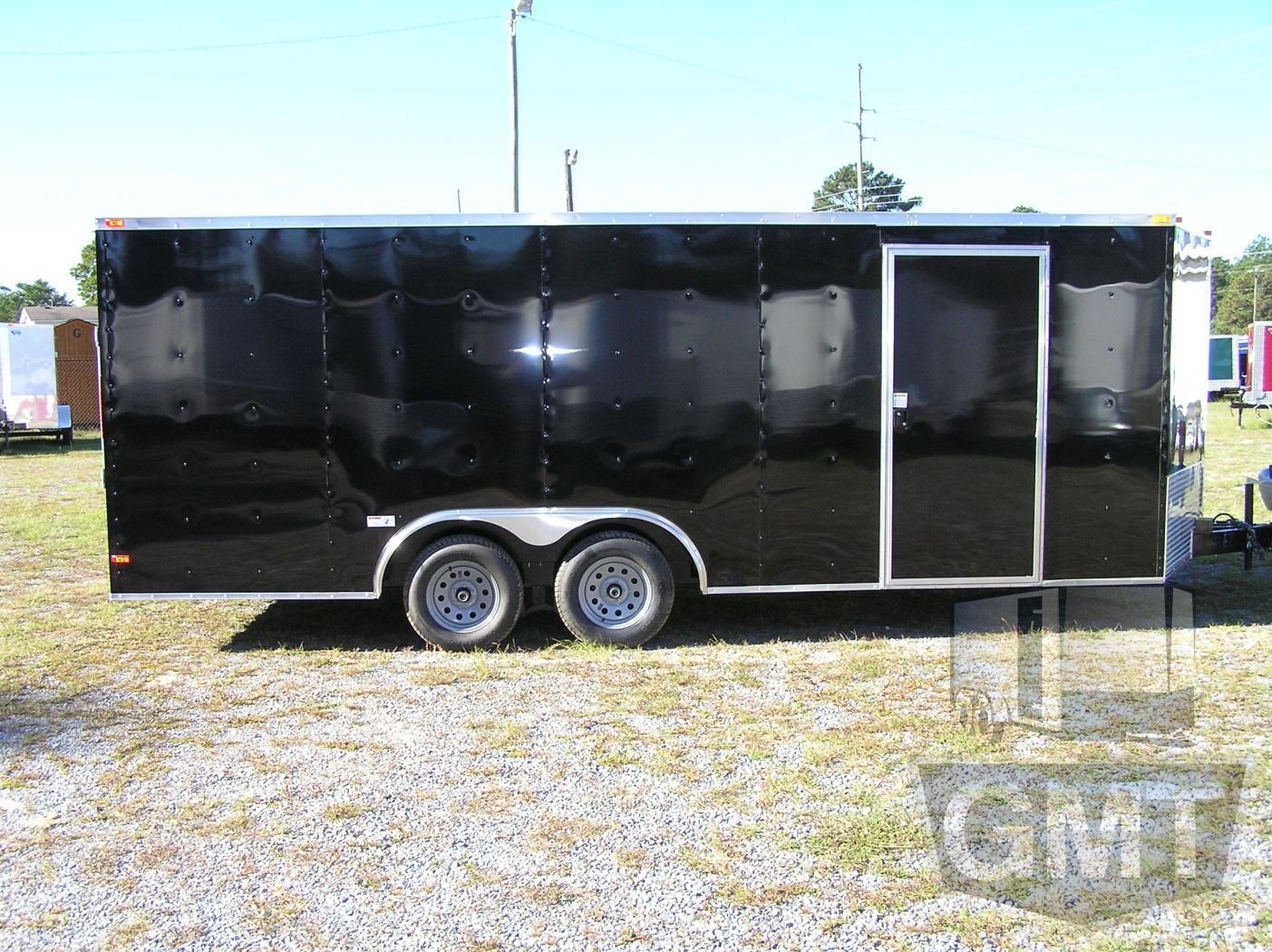 South Georgia Cargo 8.5x20 TA Trailer - Black, Ramp, Side Door